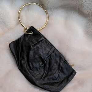 T-Shirt & Jeans Black Wristlet with Gold Ring